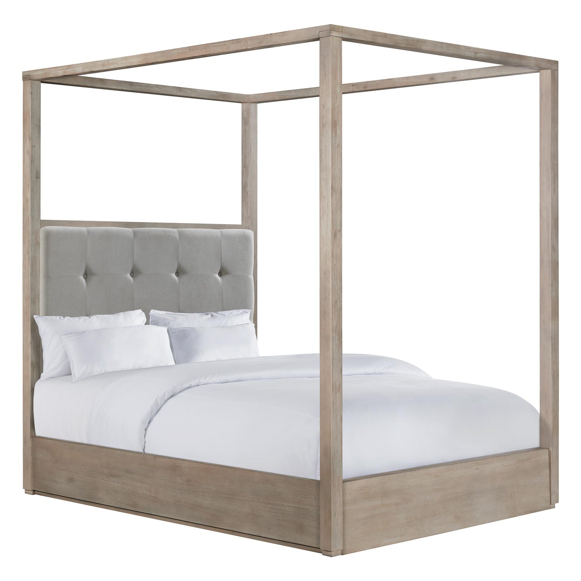  Elements International Arcadia B-3430-5-QCB Queen Canopy Bed IMAGE 1