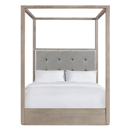  Elements International Arcadia B-3430-5-QCB Queen Canopy Bed IMAGE 2