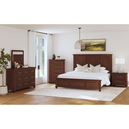  Elements International Canterbury B-13030-5-QB Queen Panel Bed IMAGE 3