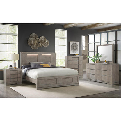  Elements International Kelis B-9770-3-QBL Queen Panel Bed IMAGE 3