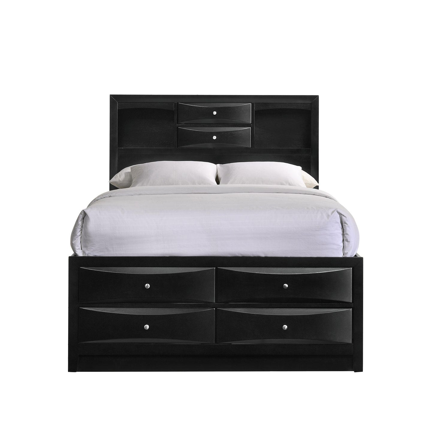  Elements International Emily EM870QB Queen Storage Bed IMAGE 2