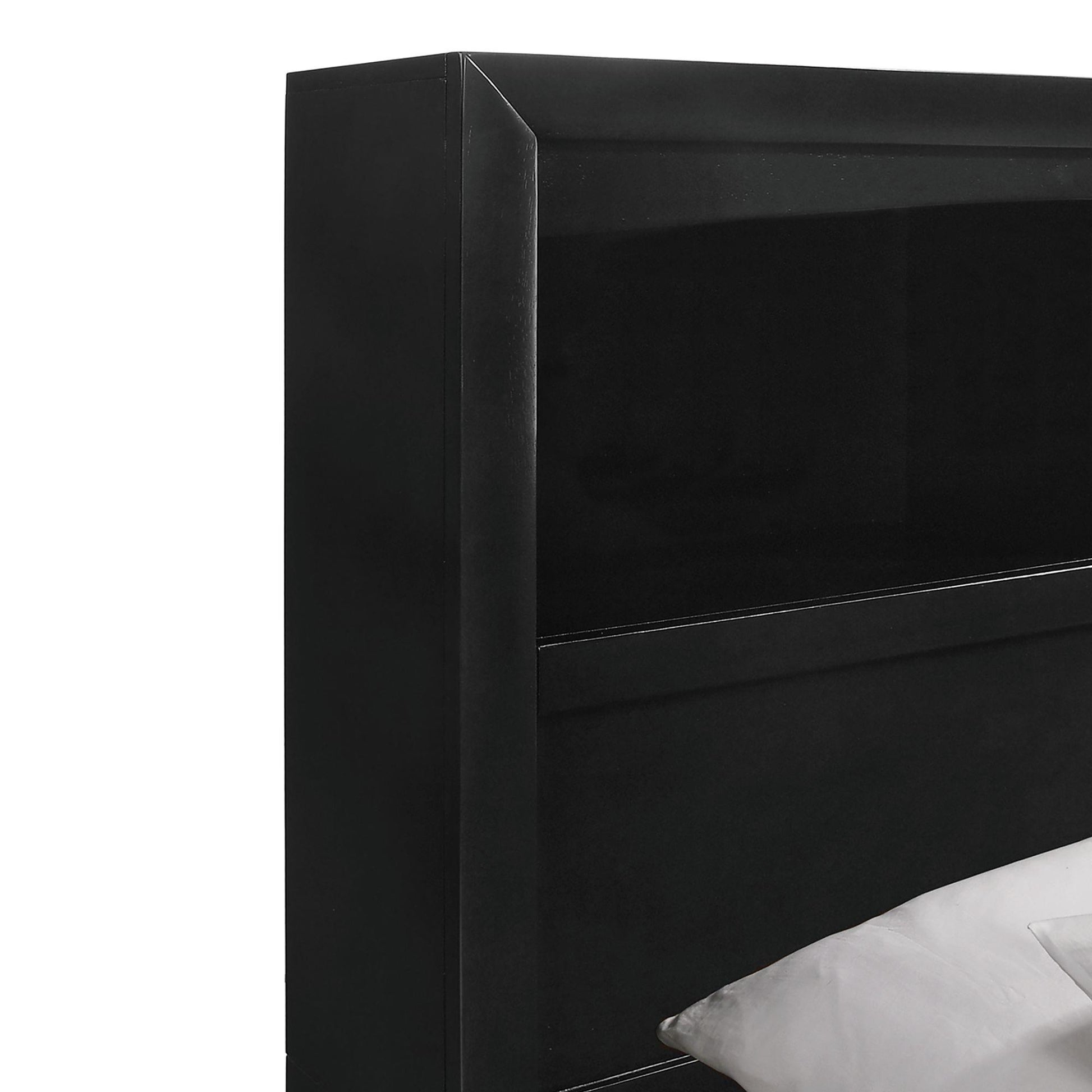 Elements International Emily EM870QB Queen Storage Bed IMAGE 5