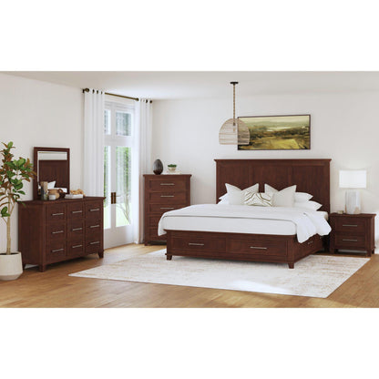  Elements International Canterbury B-13030-5-QSB Queen Storage Bed IMAGE 4