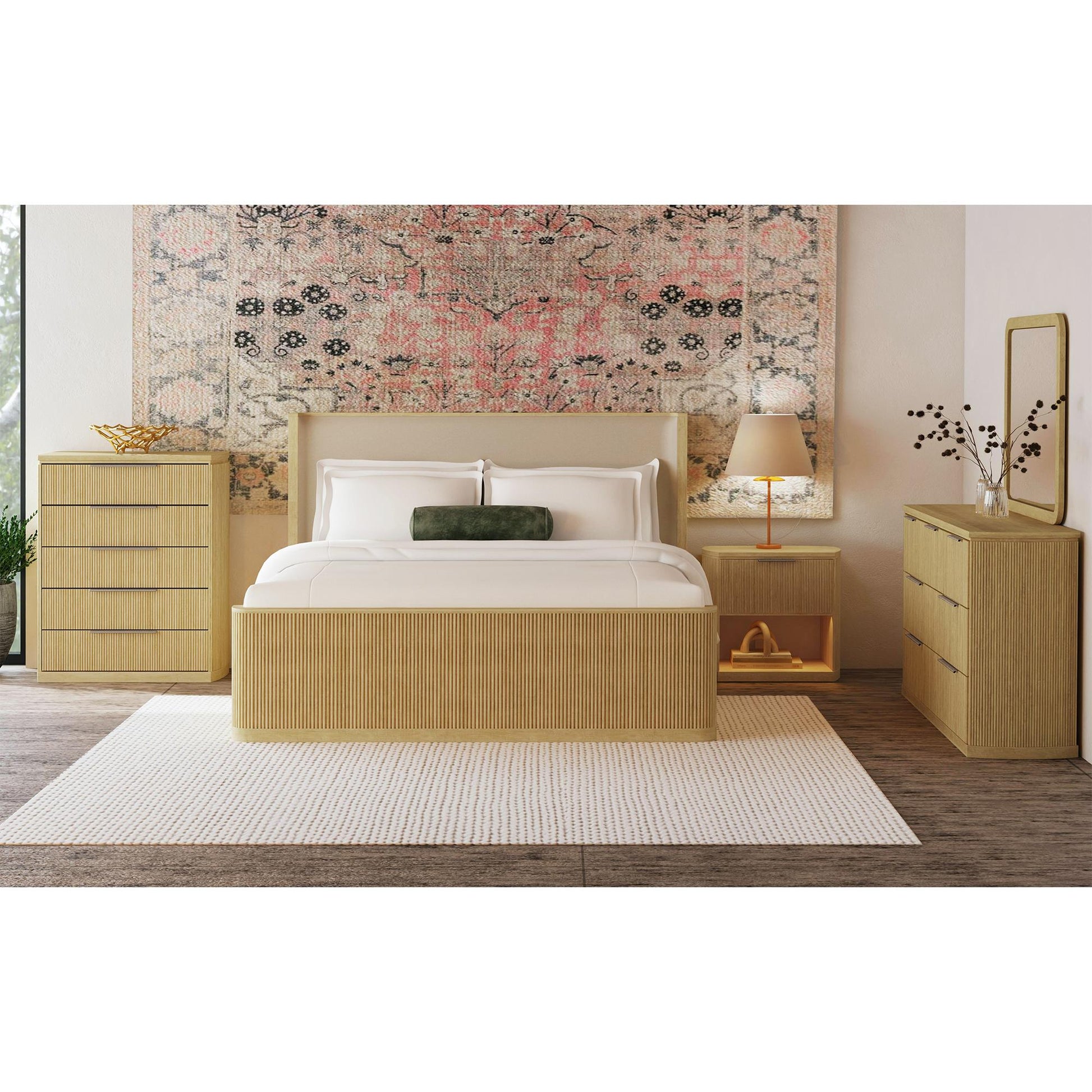  Elements International Sylvie B-16000-6-QUB Queen Upholstered Bed IMAGE 3