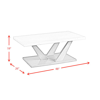  Elements International Greta T.6850.CT Rectangular Coffee Table IMAGE 10