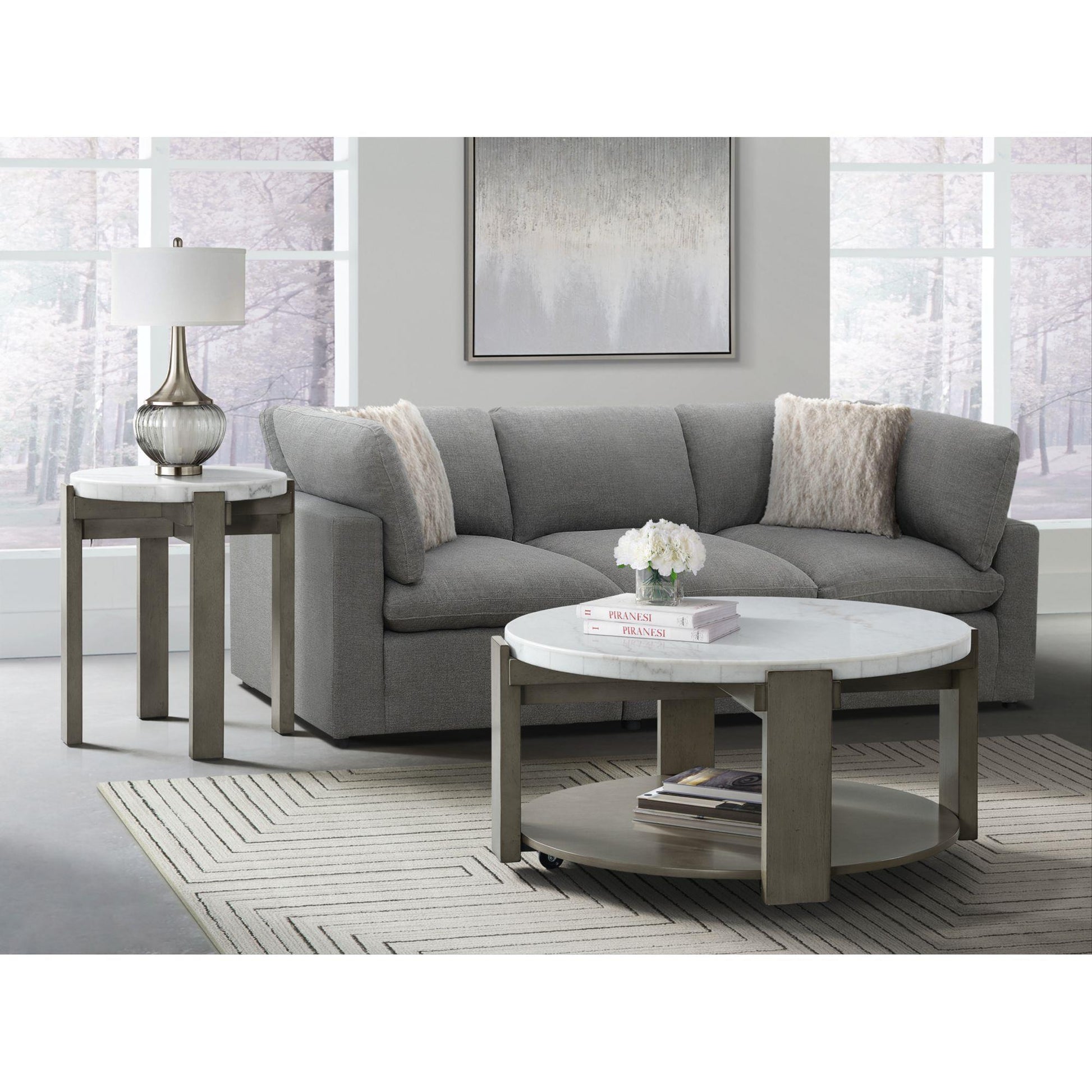  Elements International Rosamel T.17820.CT Round Coffee Table IMAGE 3