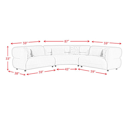  Elements International Four Seasons U-15310-11110-SS Sectional Set IMAGE 8