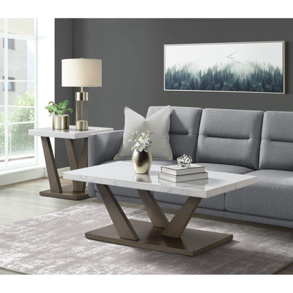 Elements International Greta T.6850.ET Square End Table IMAGE 4