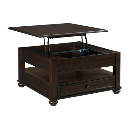  Elements International Wagner T-15740-5-SCT Square Lift-Top Coffee Table IMAGE 2