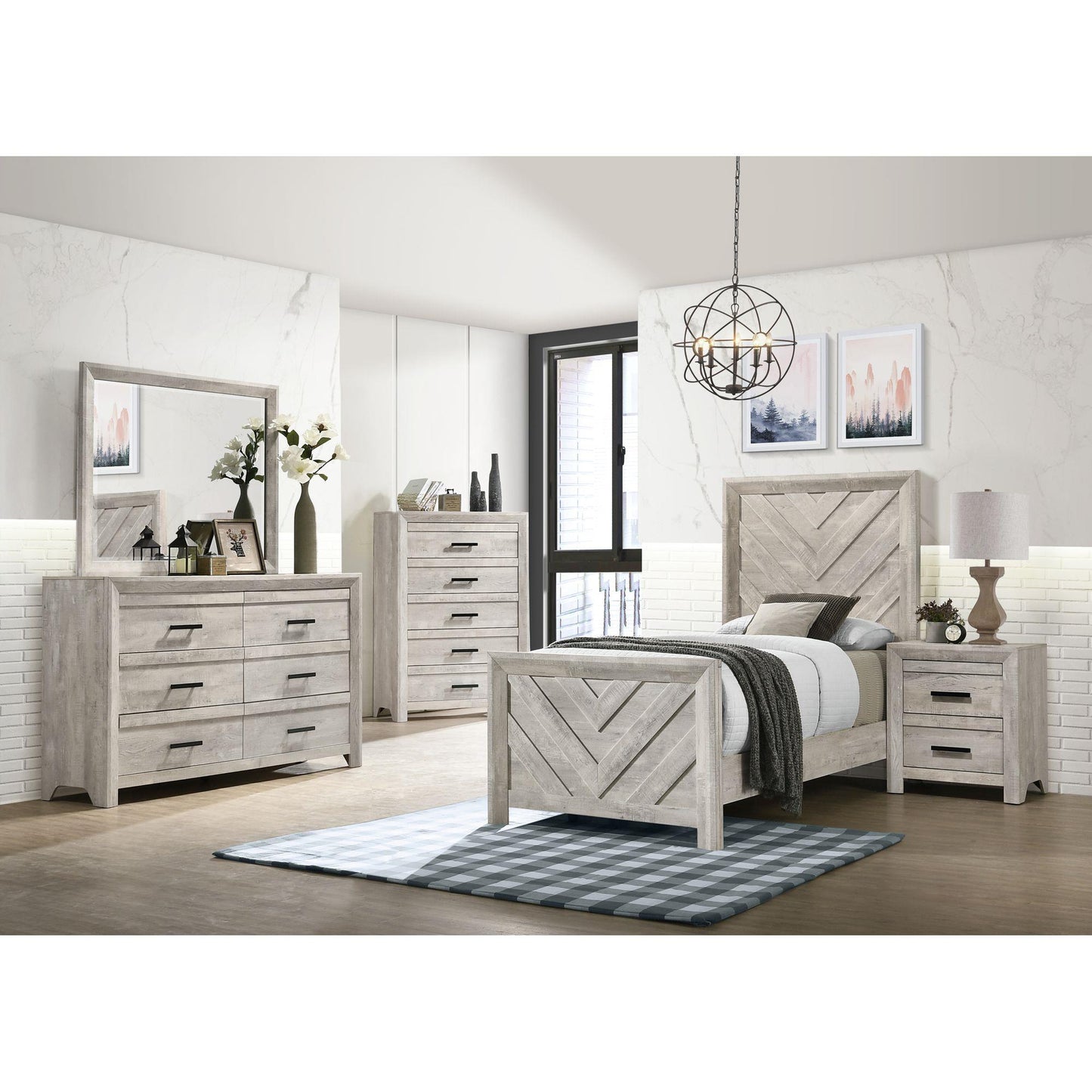  Elements International Eleanor EL700TBZS Twin Bed IMAGE 4