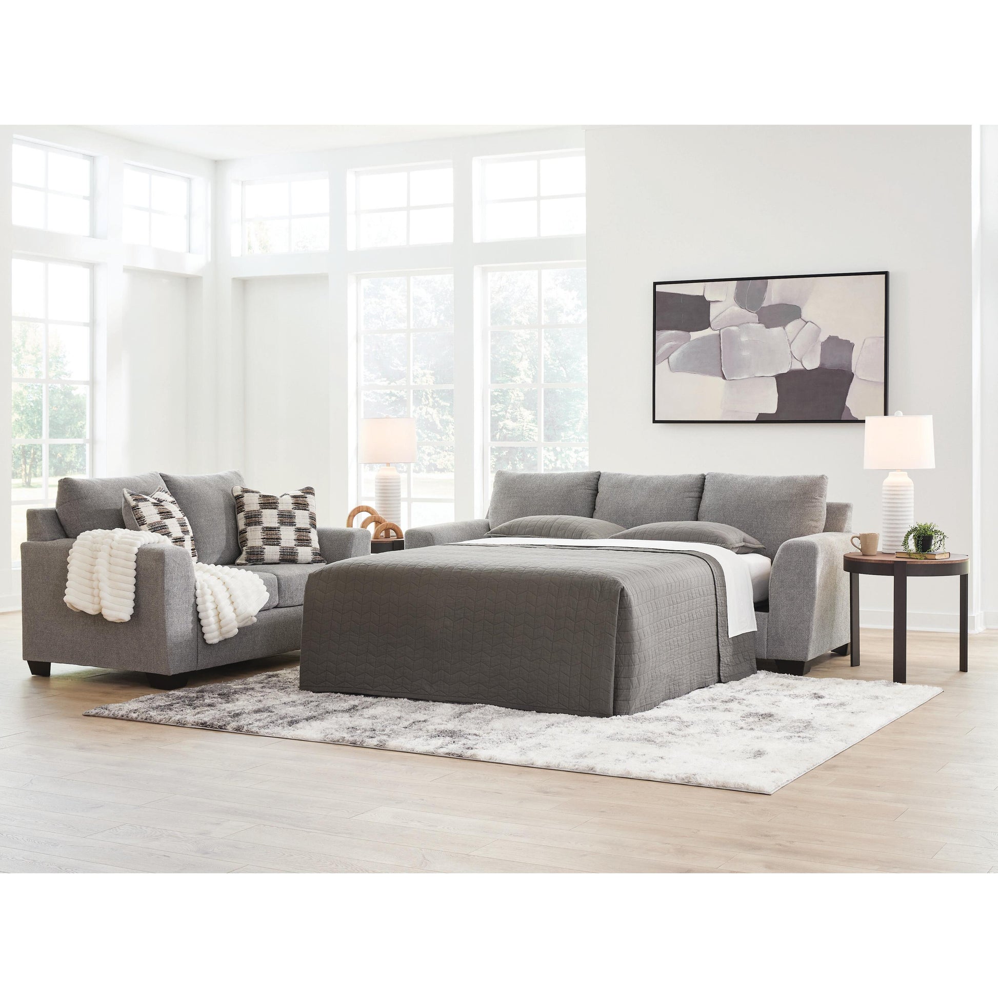  Benchcraft Loreo 6310339 Queen Sofa Sleeper IMAGE 4