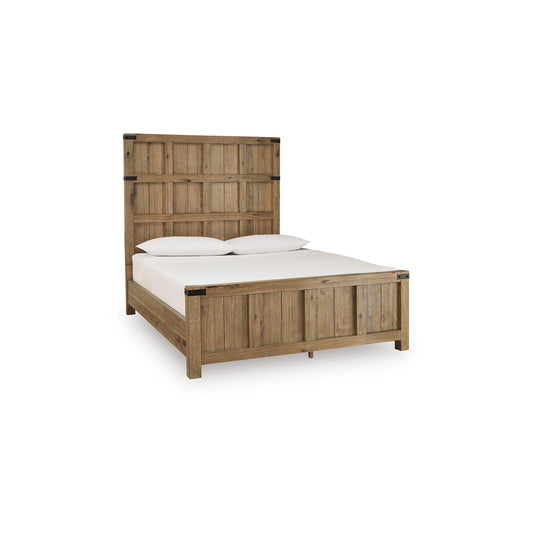  Benchcraft Ridgester B858B2 Queen Panel Bed IMAGE 1