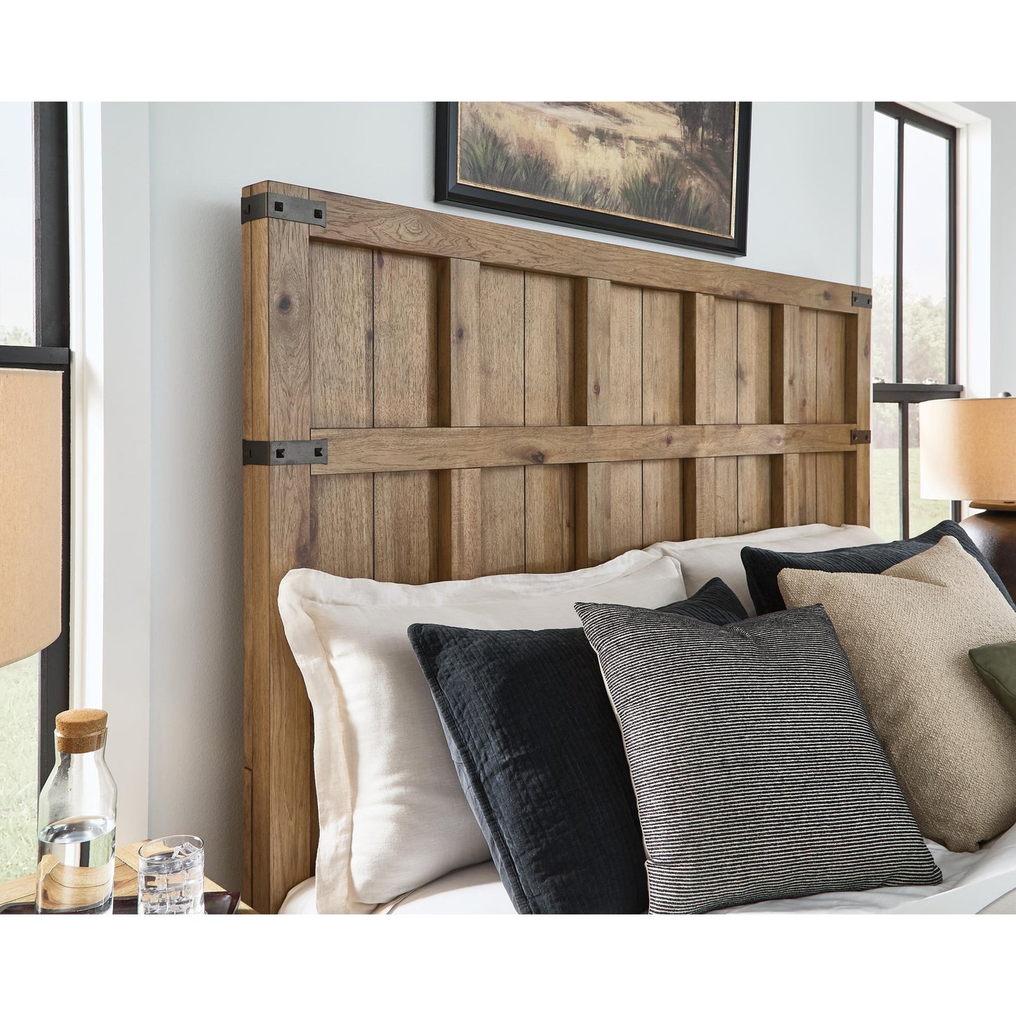  Benchcraft Ridgester B858B7 California King Panel Bed IMAGE 5