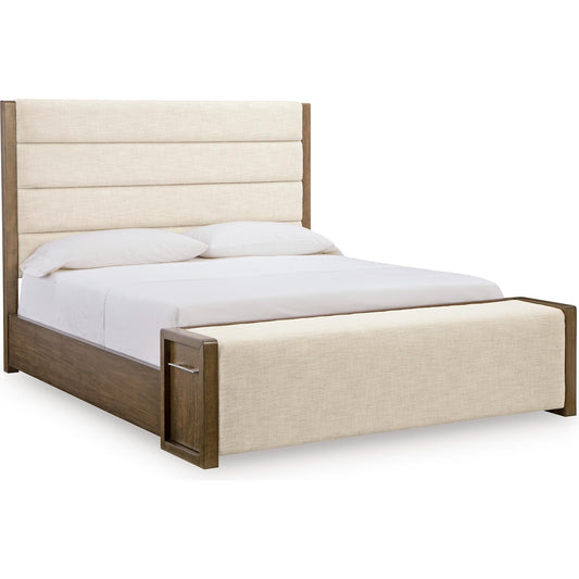  Benchcraft Marxmore B863B2 Queen Upholstered Storage Bed IMAGE 1