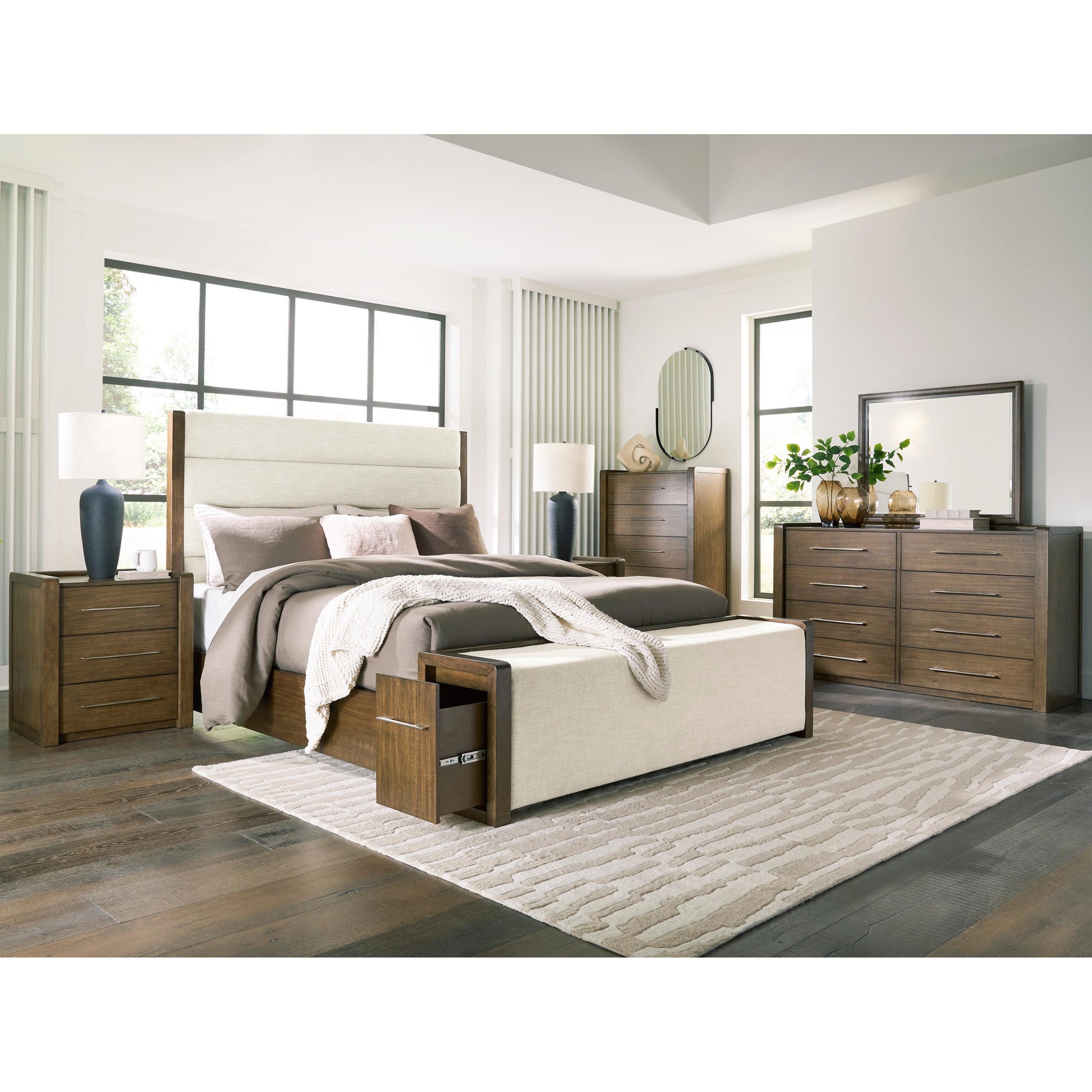  Benchcraft Marxmore B863B2 Queen Upholstered Storage Bed IMAGE 10