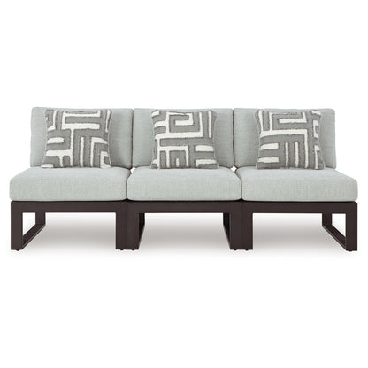  Signature Design by Ashley Beachloft P490P6 3 pc Outdoor Sectional IMAGE 1