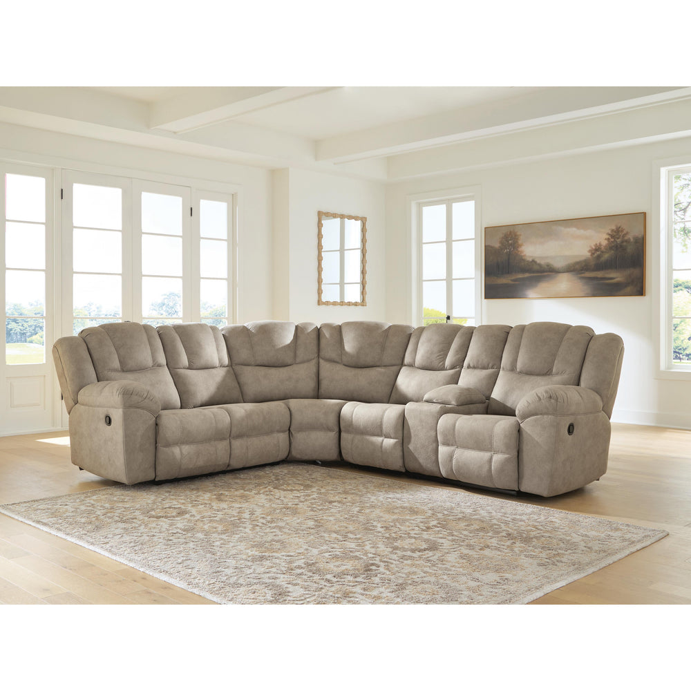  Signature Design by Ashley Pearce-Pike PC69205S2 3 pc Reclining Sectional with Console IMAGE 3
