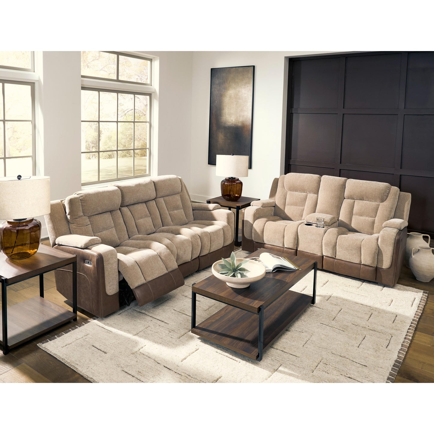  Signature Design by Ashley Mixed Motion PC8350415 Power Reclining Sofa with Adjustable Headrest IMAGE 11