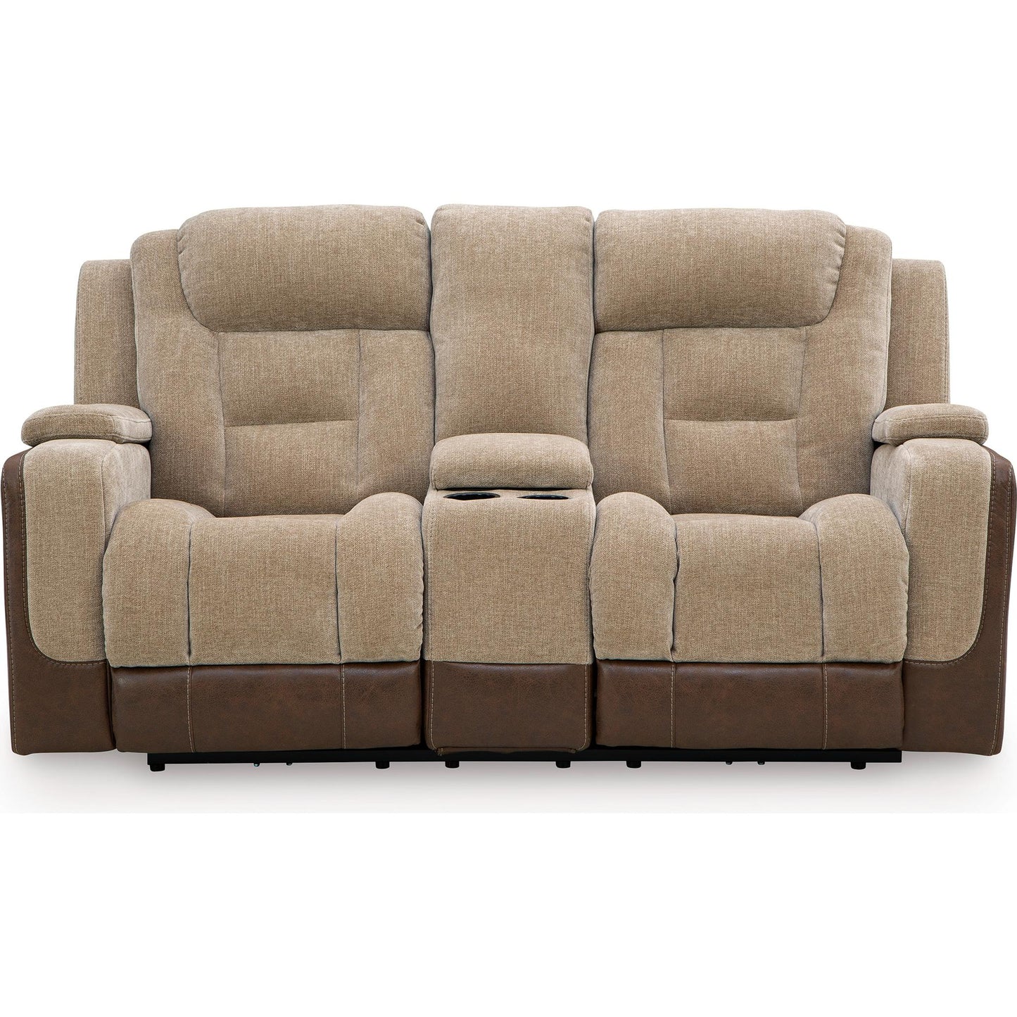  Signature Design by Ashley Mixed Motion PC8350418 Power Reclining Loveseat with Console  & Adjutasble Headrest IMAGE 3
