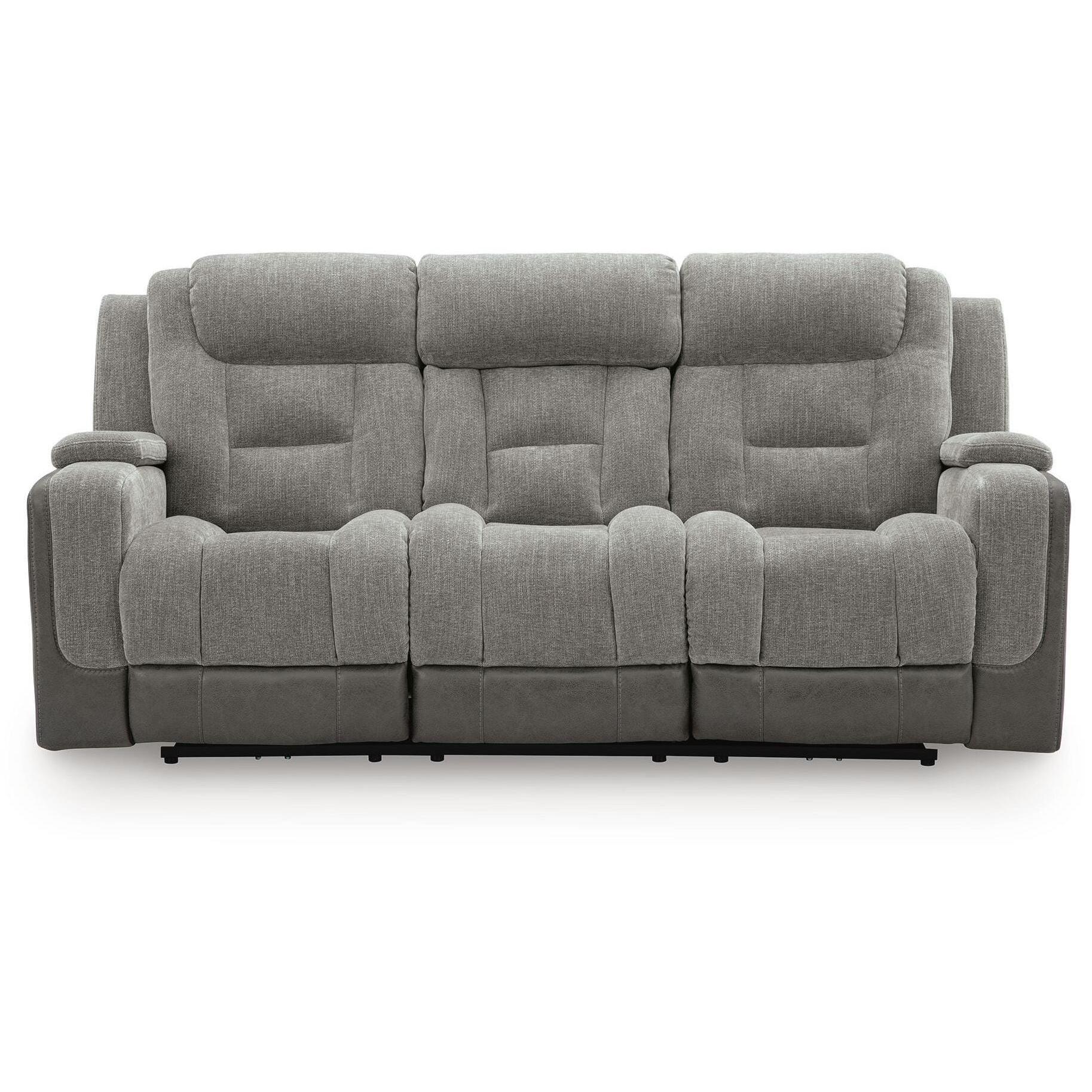  Signature Design by Ashley Mixed Motion PC8350515 Power Reclining Sofa with Adjustable Headrest IMAGE 4