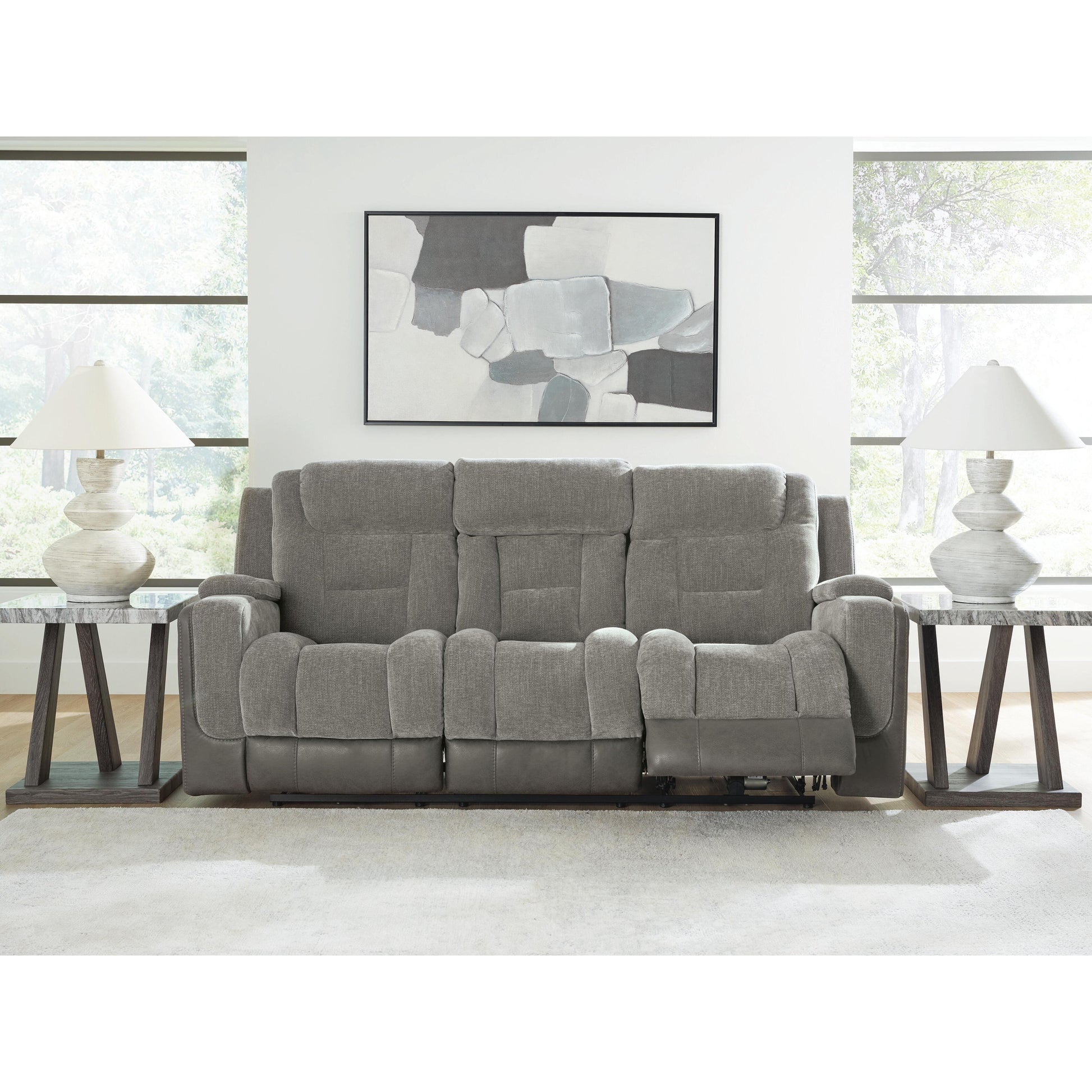  Signature Design by Ashley Mixed Motion PC8350515 Power Reclining Sofa with Adjustable Headrest IMAGE 7