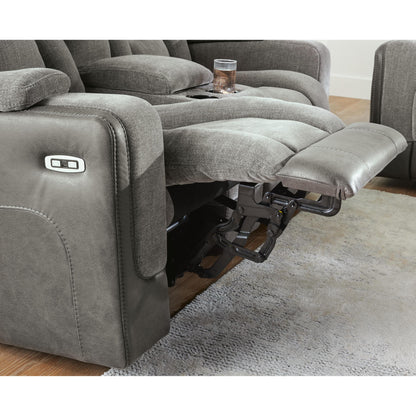  Signature Design by Ashley Mixed Motion PC8350518 Power Reclining Loveseat with Console  & Adjutasble Headrest IMAGE 10