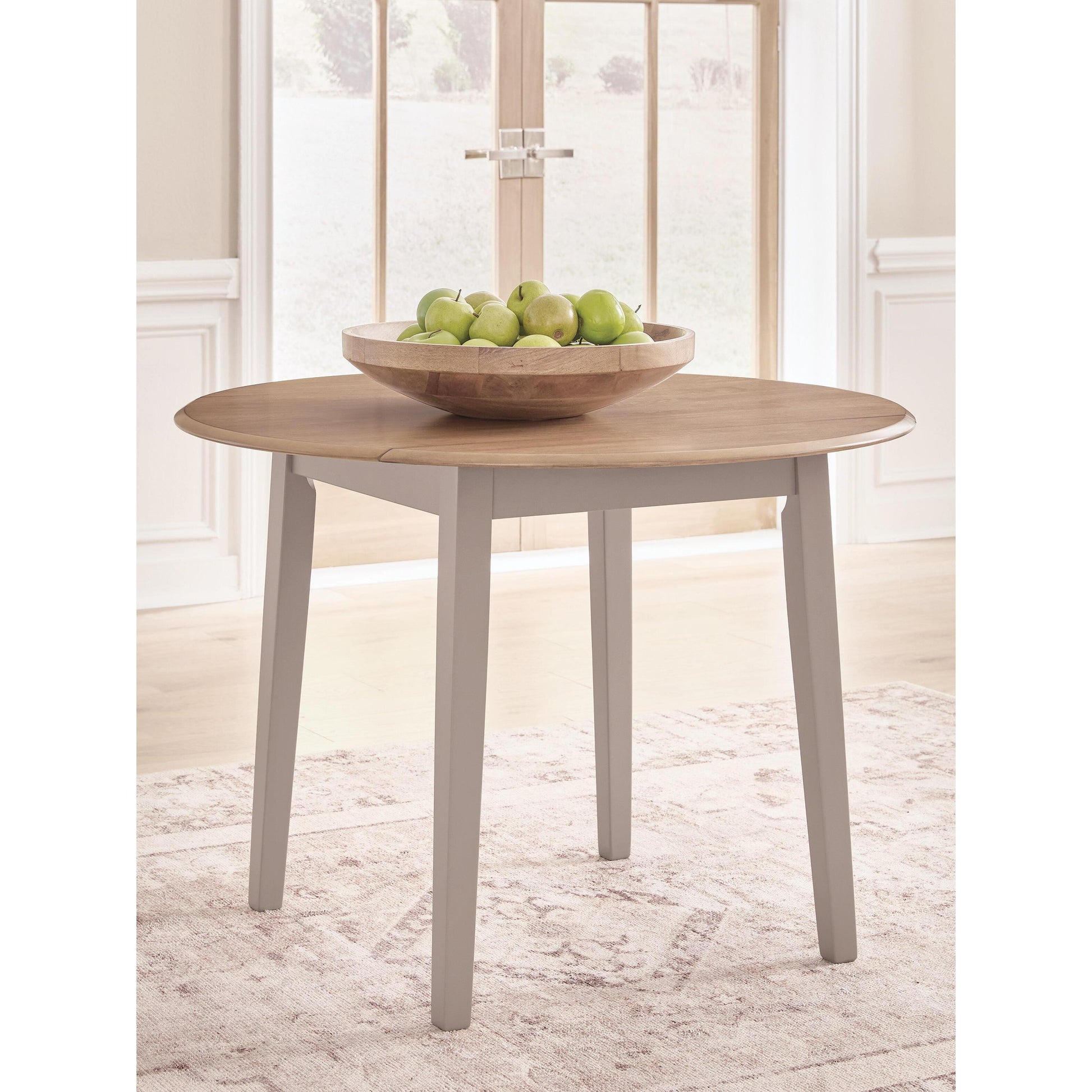  Signature Design by Ashley Harperfeld PCD403-15 Round Drop Leaf Table IMAGE 3