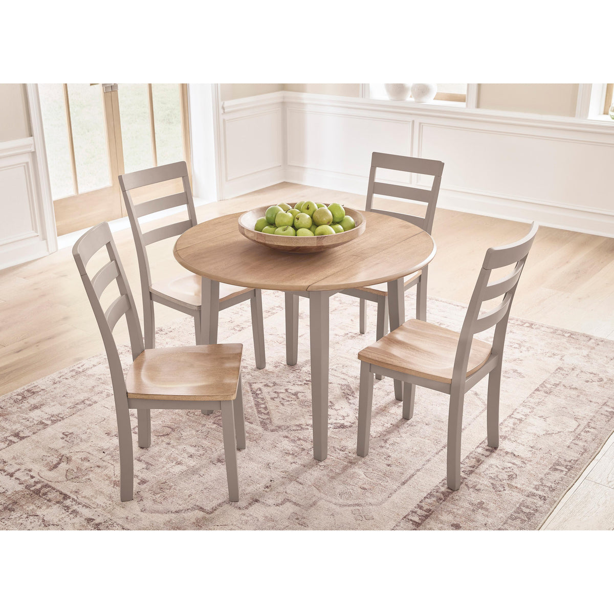  Signature Design by Ashley Harperfeld PCD403-15 Round Drop Leaf Table IMAGE 6