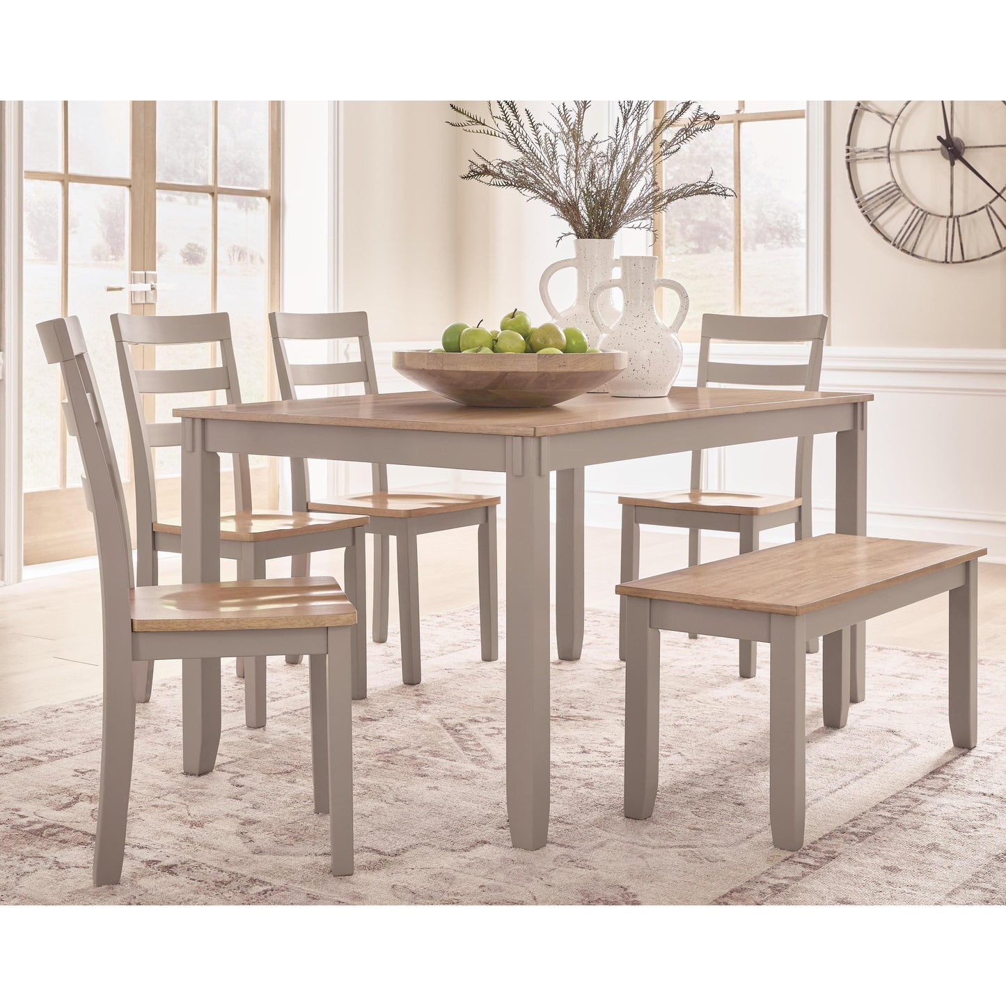  Signature Design by Ashley Harperfeld PCD403-325 Dining Room Table Set IMAGE 5
