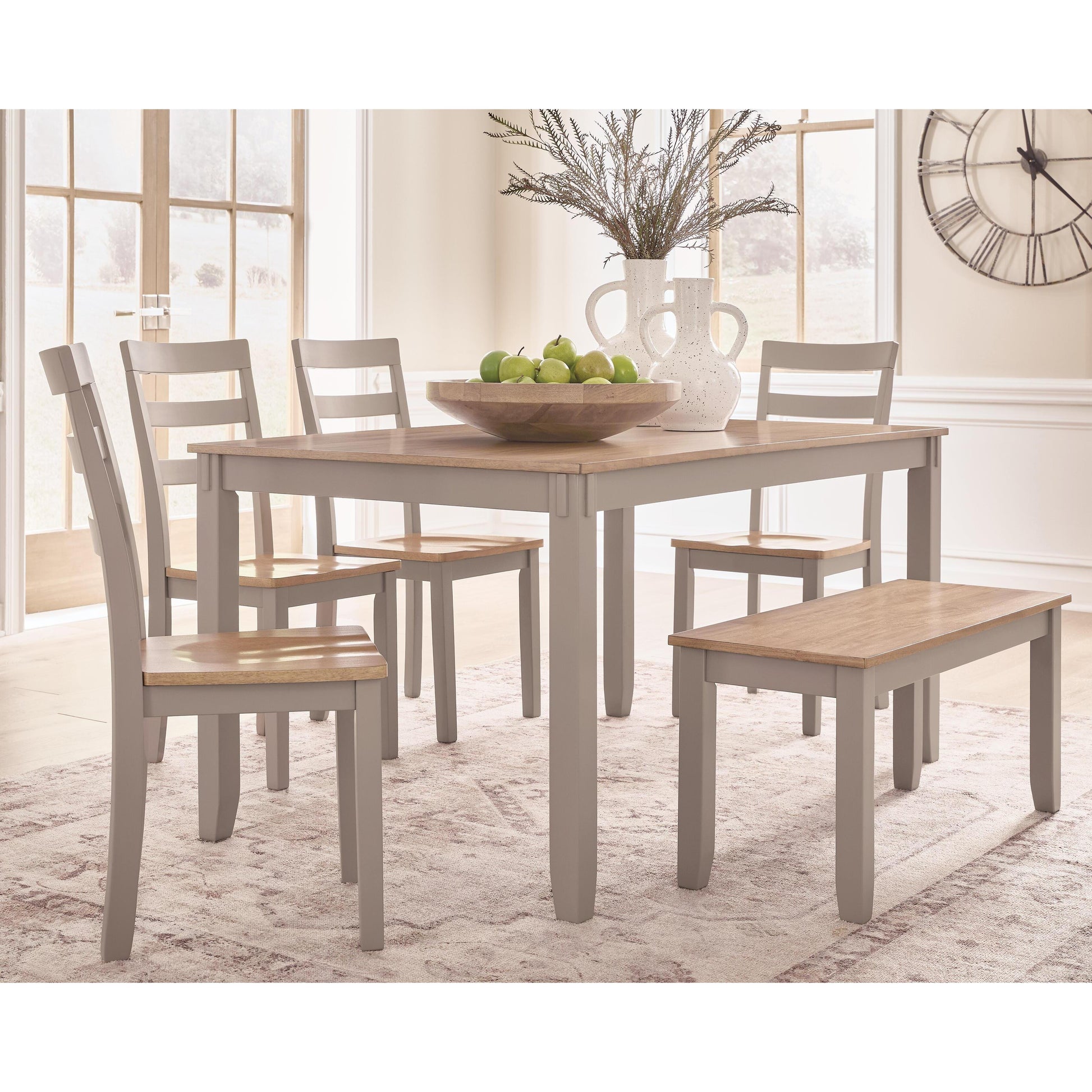  Signature Design by Ashley Harperfeld PCD403-325 Dining Room Table Set IMAGE 5