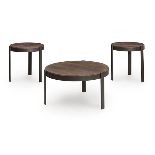  Signature Design by Ashley Horizon Hills T186-13 Occasional Table Set IMAGE 1