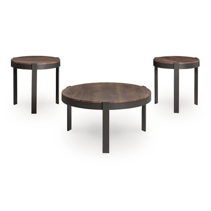  Signature Design by Ashley Horizon Hills T186-13 Occasional Table Set IMAGE 2