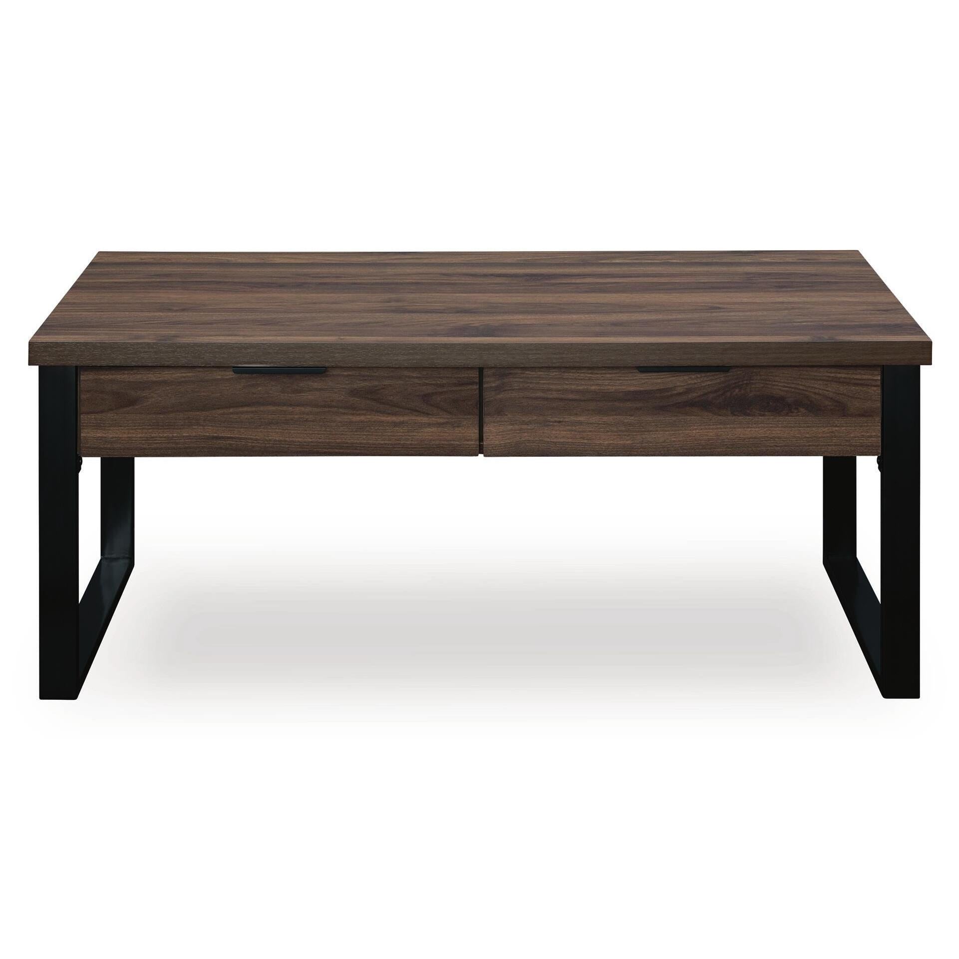  Signature Design by Ashley Wickman Falls T318-1 Rectangular Cocktail Table IMAGE 2