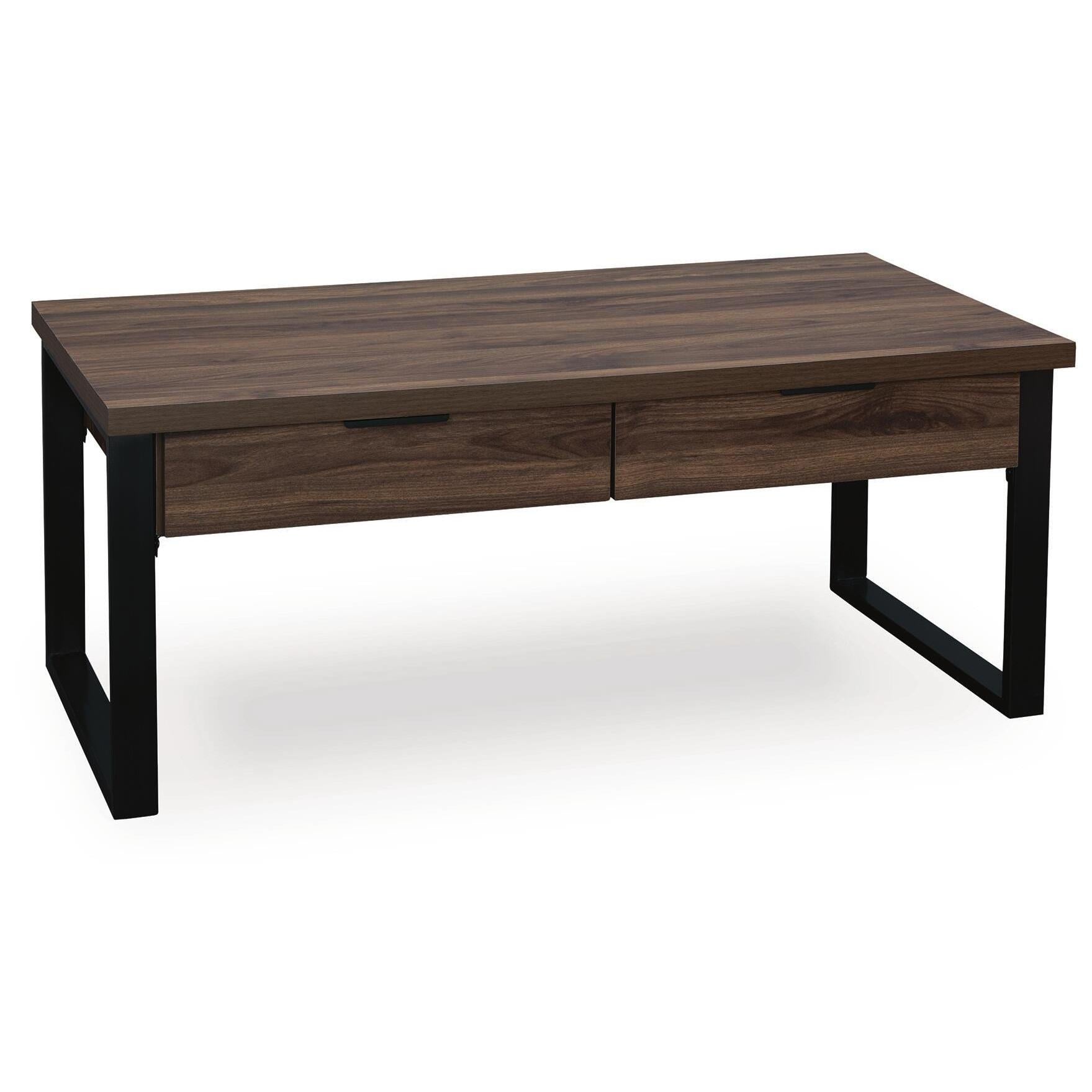 Signature Design by Ashley Wickman Falls T318-1 Rectangular Cocktail Table IMAGE 3
