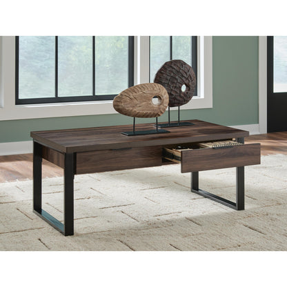  Signature Design by Ashley Wickman Falls T318-1 Rectangular Cocktail Table IMAGE 5