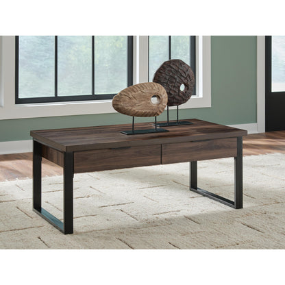  Signature Design by Ashley Wickman Falls T318-1 Rectangular Cocktail Table IMAGE 6
