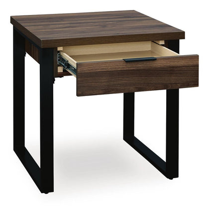  Signature Design by Ashley Wickman Falls T318-2 Square End Table IMAGE 1