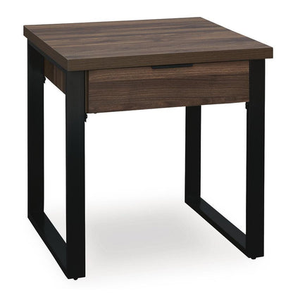  Signature Design by Ashley Wickman Falls T318-2 Square End Table IMAGE 2