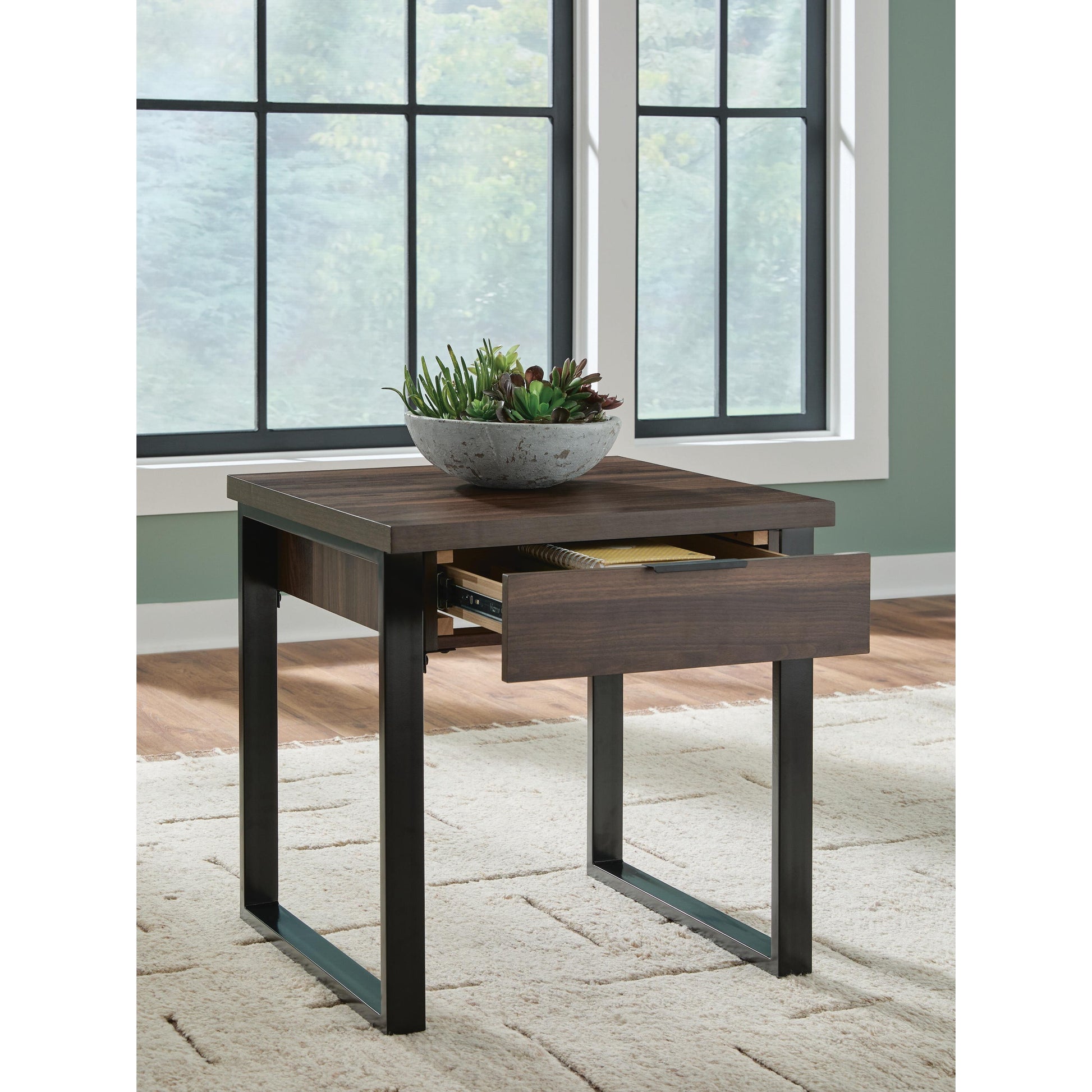  Signature Design by Ashley Wickman Falls T318-2 Square End Table IMAGE 7