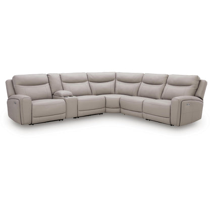  Benchcraft Gravier U13300S5 6 pc Power Reclining Sectional with Storage Console IMAGE 1