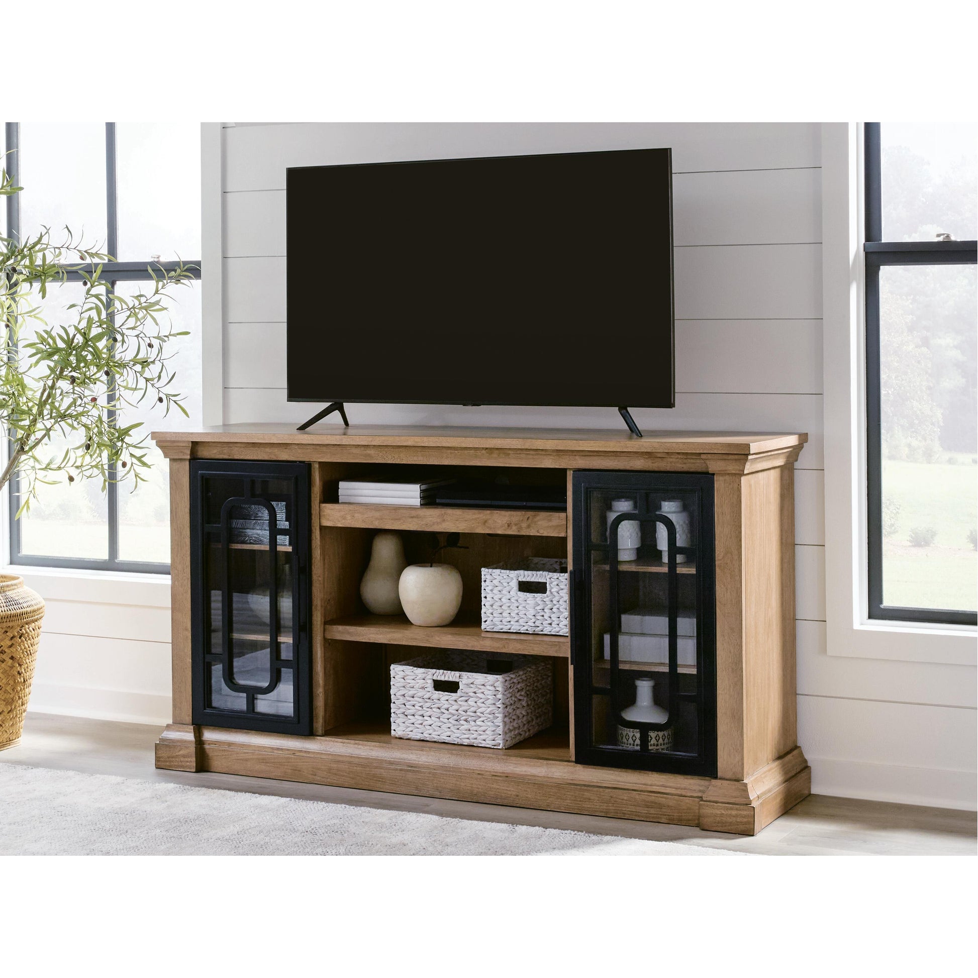  Signature Design by Ashley Wittenmyer W794-68 XL TV Stand with Fireplace Option IMAGE 5