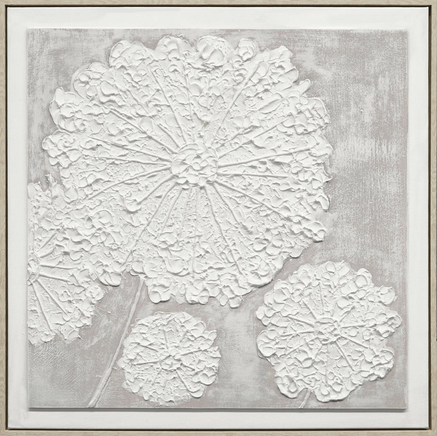 WF3406 "Nocturnal Blooms I" Hand-painted Canvas in Frame