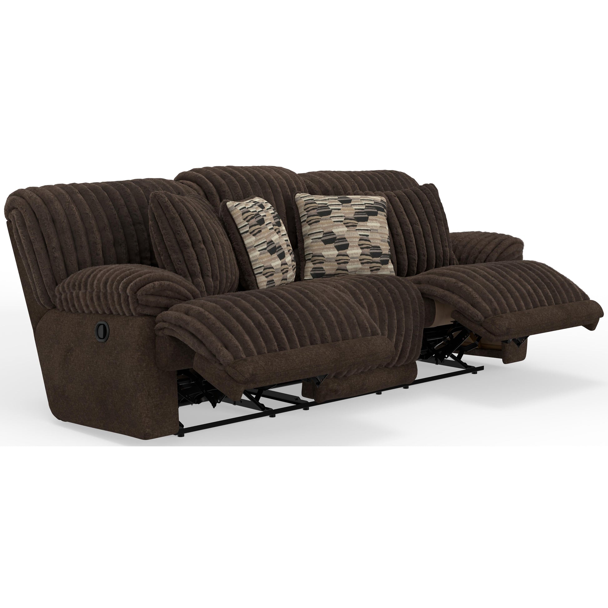  Catnapper Hollifield 1081 Reclining Sofa - Chocolate IMAGE 1