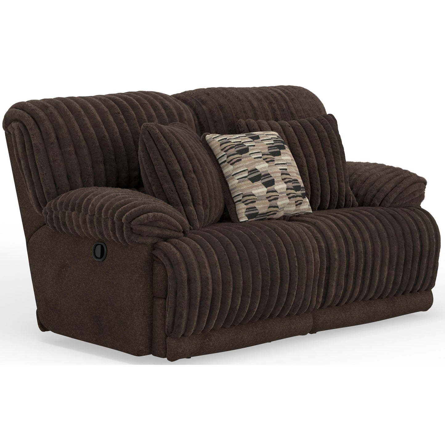  Catnapper Hollifield 1082 Reclining Loveseat - Chocolate IMAGE 1