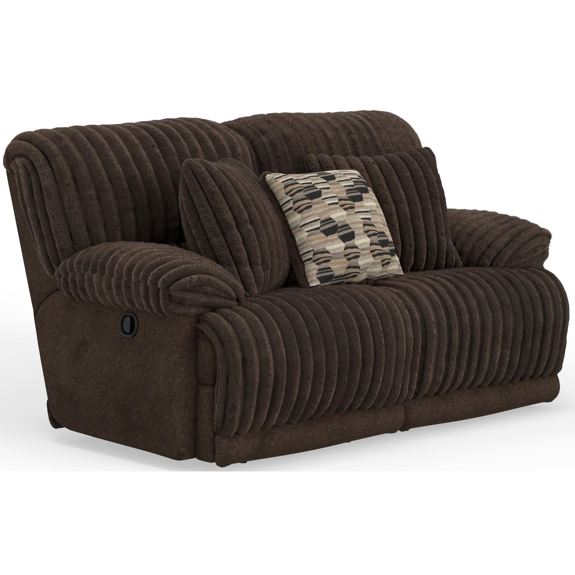  Catnapper Hollifield 1082 Reclining Loveseat - Chocolate IMAGE 1