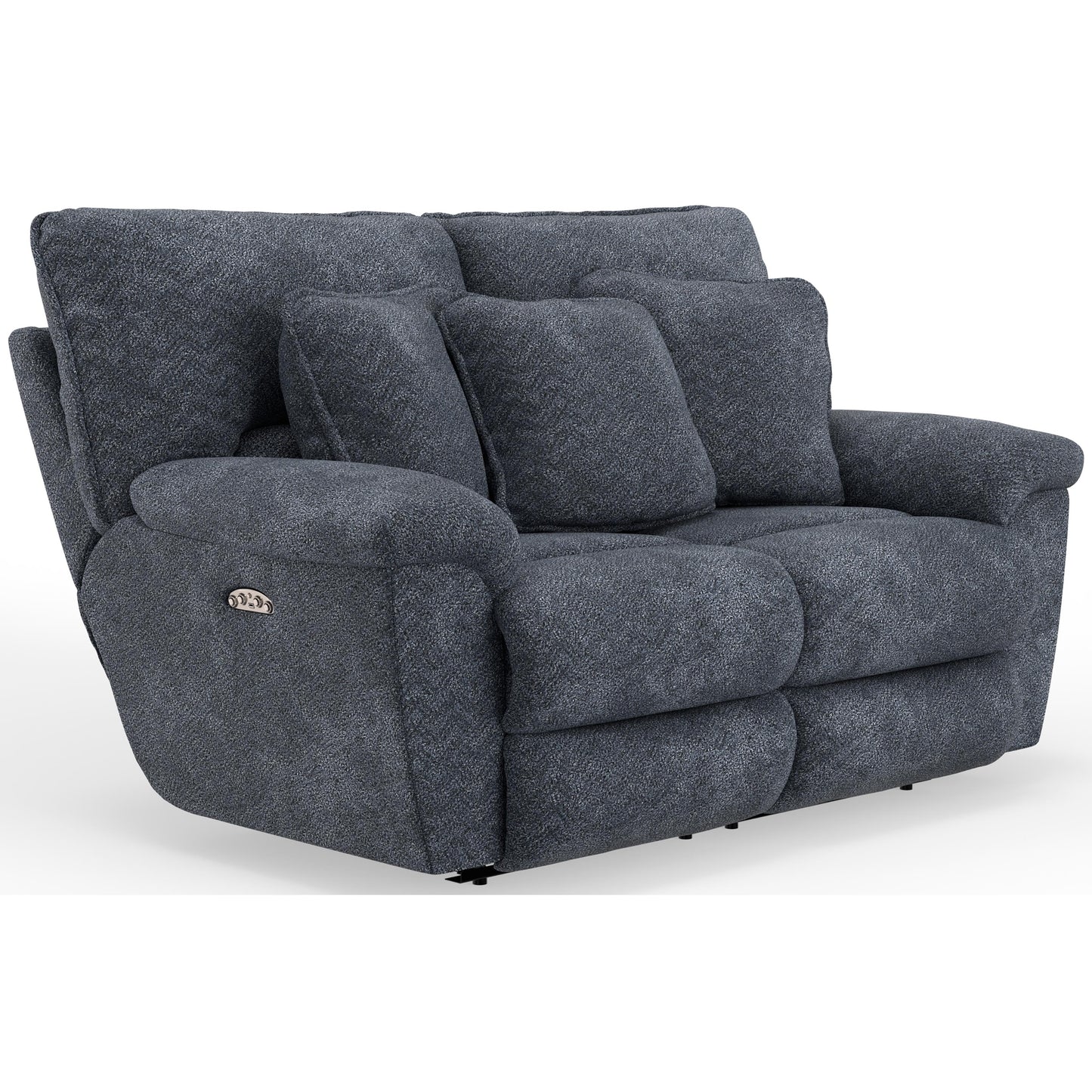  Catnapper Paxon 61482 Power Headrest Deep Seat Reclining Loveseat - Smoke IMAGE 1