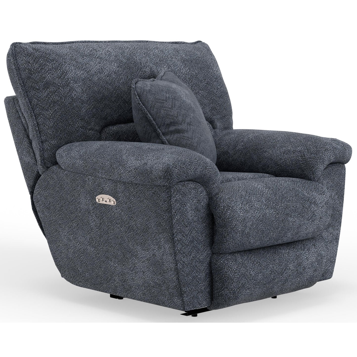  Catnapper Paxon 614807 Power Headrest Deep Seat Lay Flat Recliner - Smoke IMAGE 1