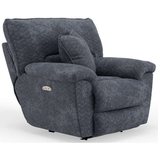  Catnapper Paxon 614807 Power Headrest Deep Seat Lay Flat Recliner - Smoke IMAGE 1