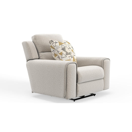 Catnapper Micah 615407 Power Headrest Power Deep Seat Lay Flat Recliner - Oatmeal IMAGE 1