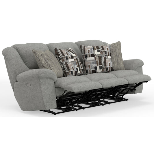  Catnapper Trifecta 616545 Power Sofa with 3 Recliners & Drop Down Table - Nature IMAGE 1